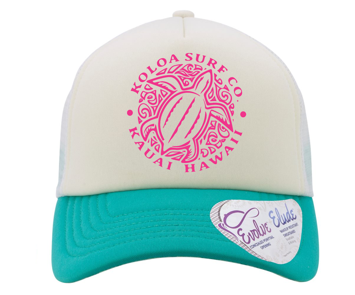 Koloa Women's Honu Turtle Foam Trucker Hat